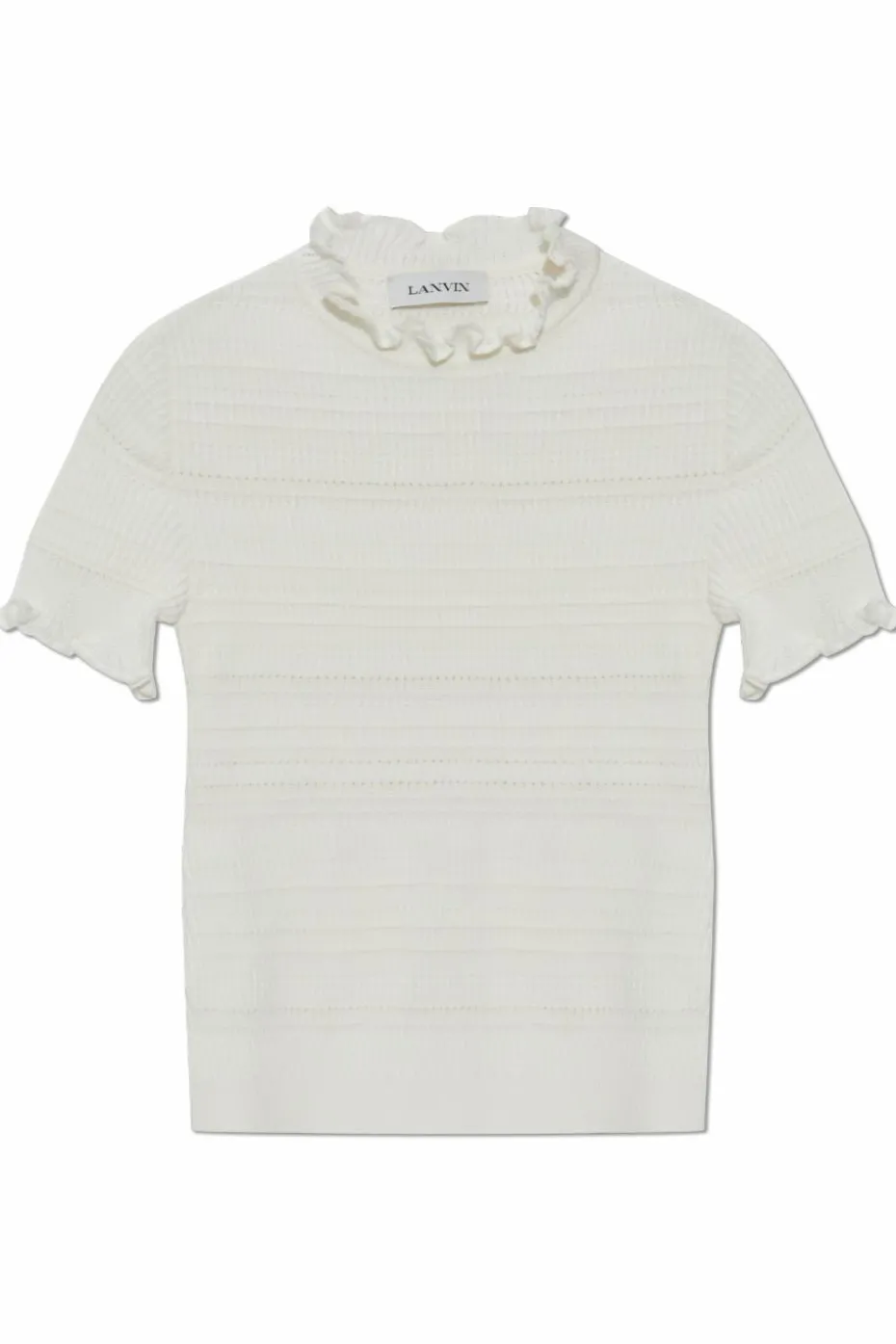 Lanvin BIAŁY Bawełniany top