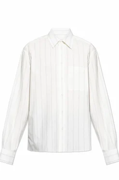 Lanvin BIAŁY Koszula w prążki