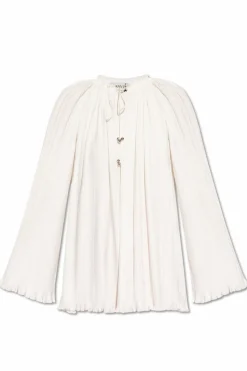 Lanvin BIAŁY Plisowana koszula