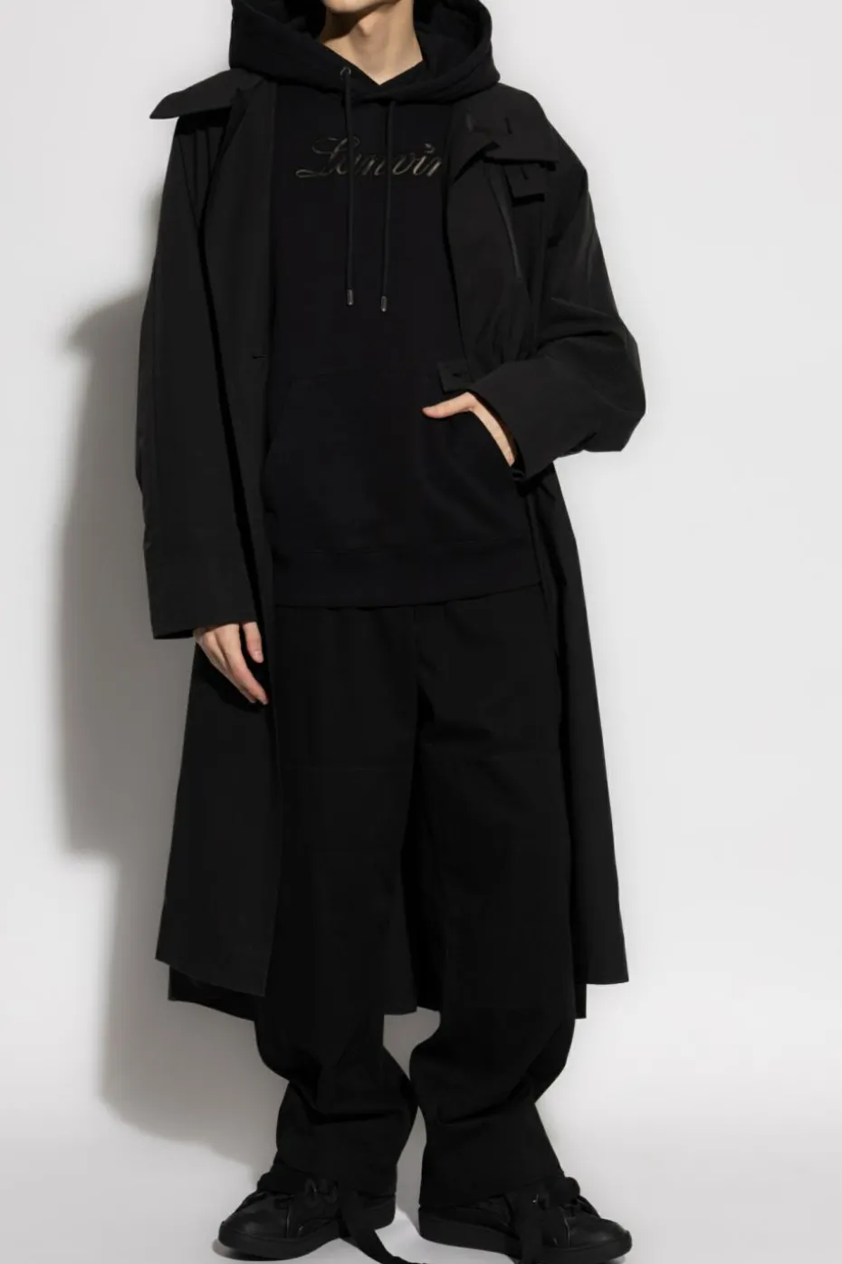 Lanvin CZARNY Bluza z kapturem