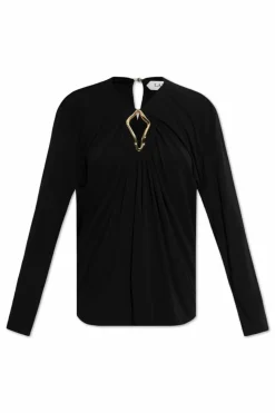 Lanvin CZARNY Top z wycięciem