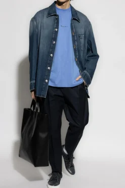 Lanvin GRANATOWY Jeansowa koszula