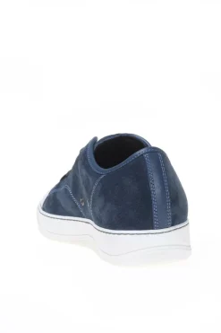 Lanvin GRANATOWY ZAMSZOWE BUTY SPORTOWE