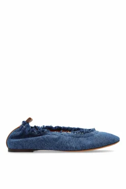 Lanvin NIEBIESKI Jeansowe baleriny