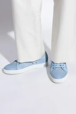 Lanvin NIEBIESKI Zamszowe buty sportowe