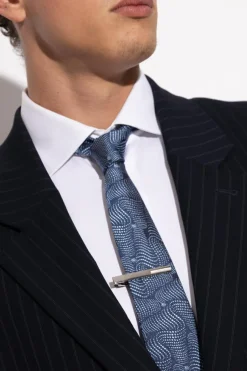 Lanvin SREBRNY Spinka do krawata