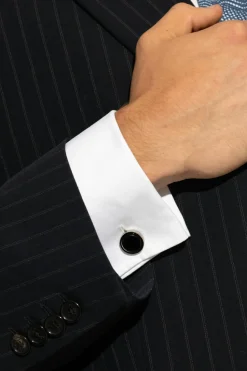 Lanvin SREBRNY Spinki do mankietów