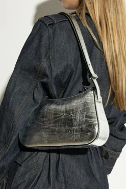 Lanvin SREBRNY Torba na ramię ‘Concreto’