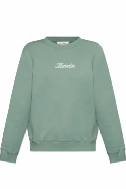 Lanvin ZIELONY Bluza z wyszytym logo