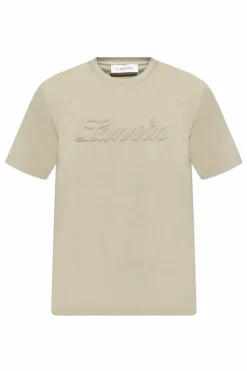 Lanvin ZIELONY T-shirt z wypukłym logo