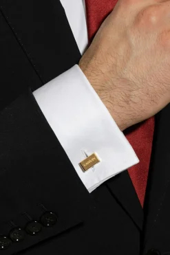 Lanvin ZŁOTY Spinki do mankietów