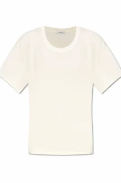 Lemaire kremowy Bawełniany t-shirt