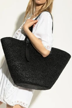 LIÉ STUDIO CZARNY Torba `Bianca` typu `shopper`