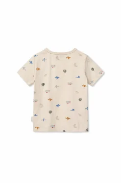 Liewood kremowy T-shirt z nadrukiem