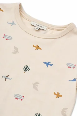 Liewood kremowy T-shirt z nadrukiem