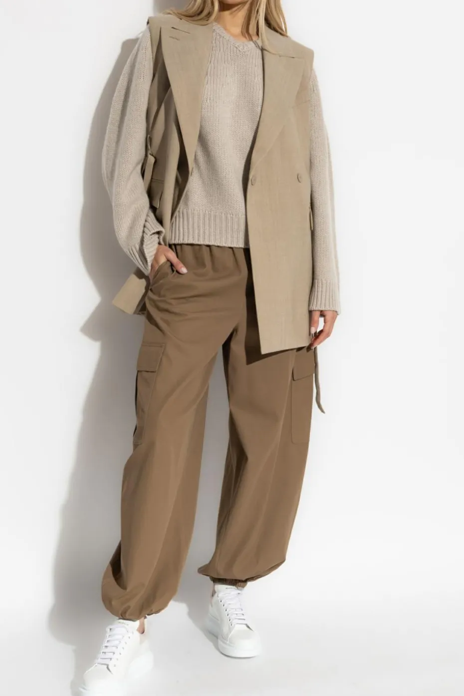 Lisa Yang beżowy Sweter `Oia`