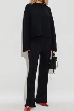 Lisa Yang CZARNY Kaszmirowy sweter `Sony`