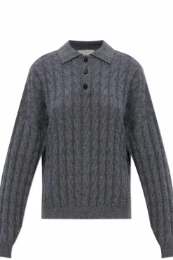 Lisa Yang SZARY Sweter `Magnolie`