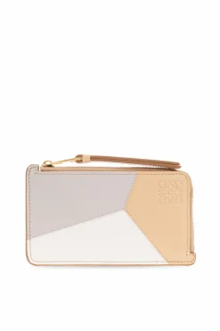 Loewe beżowy Etui na karty `Puzzle`