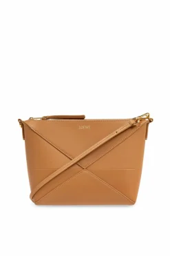 Loewe beżowy Torba na ramię `Puzzle Fold`