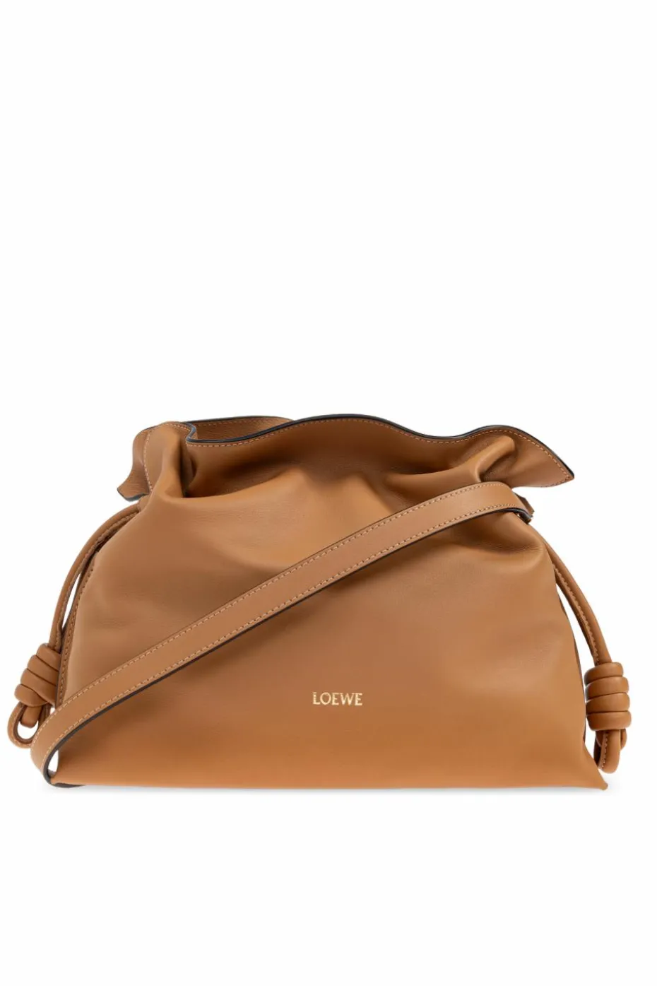 Loewe BRĄZOWY Torba do ręki `Flameno Medium`