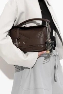 Loewe BRĄZOWY Torba do ręki `Small Puzzle`