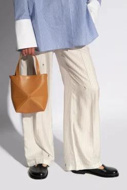 Loewe BRĄZOWY Torba na ramię ‘Mini Puzzle Fold’