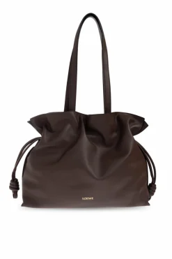 Loewe BRĄZOWY Torba na ramię `Flamenco Large`