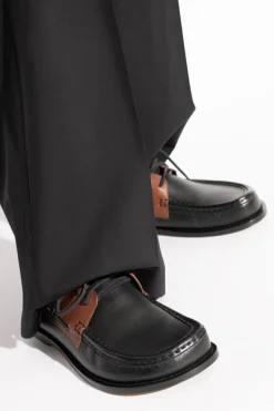 Loewe CZARNY Buty `Campo` typu `boat shoe`
