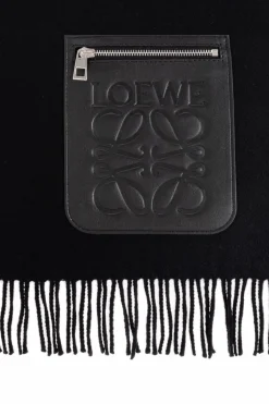 Loewe CZARNY Szal z kieszenią