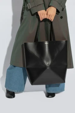 Loewe CZARNY Torba ‘Fold XL’ typu ‘shopper’