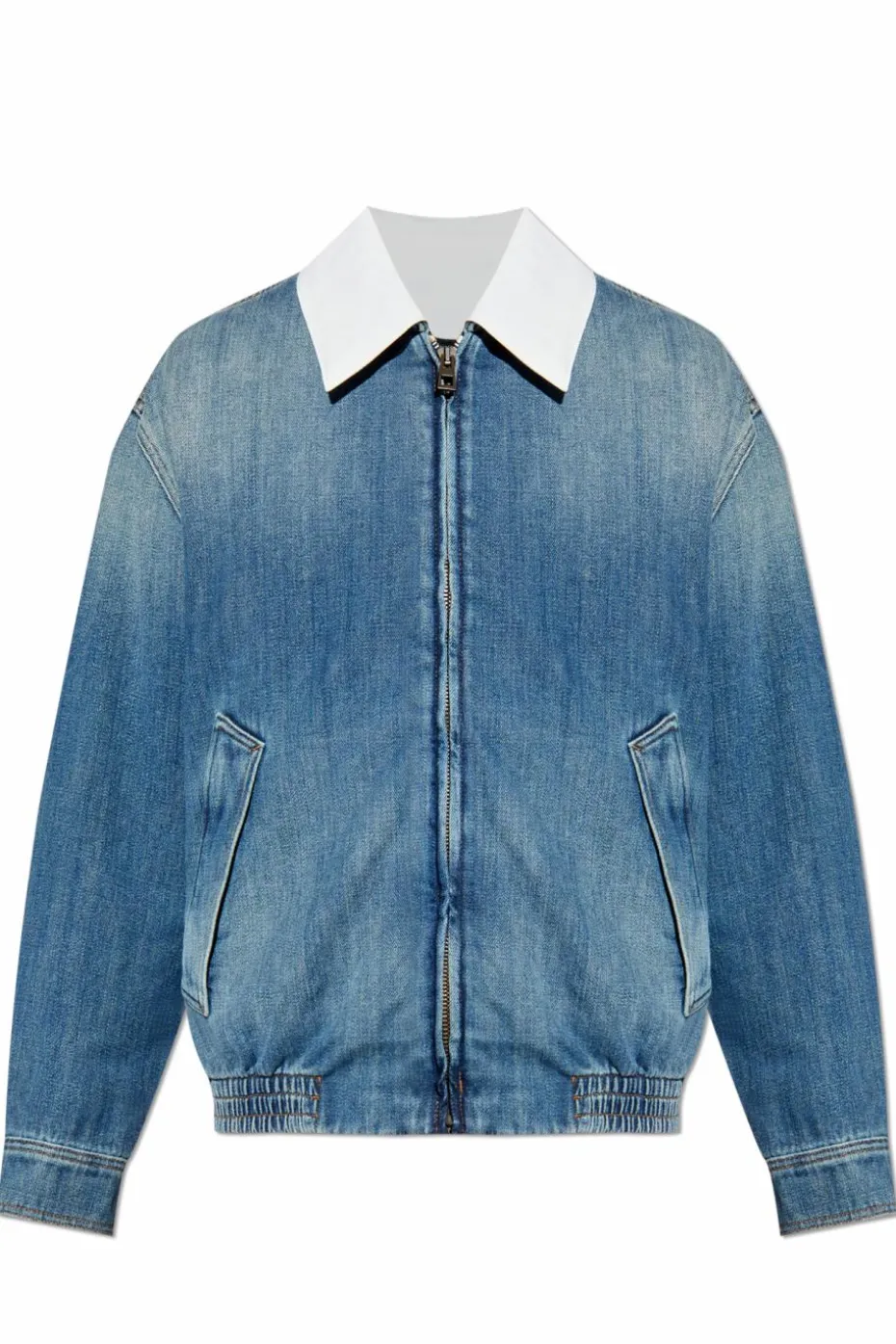 Loewe NIEBIESKI Kurtka jeansowa z kołnierzem