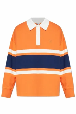 Loewe POMARAŃCZOWY Bluza z kołnierzem