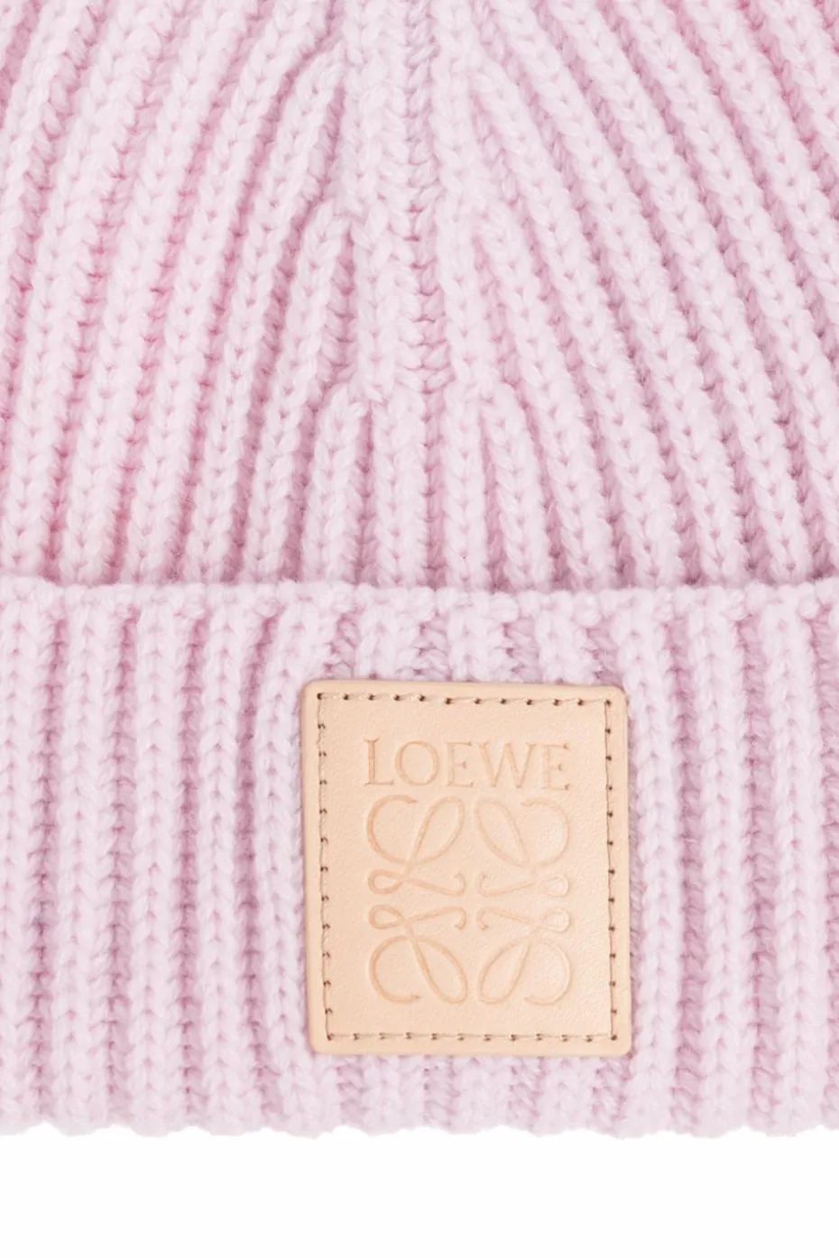 Loewe RÓŻOWY Kaszmirowa czapka
