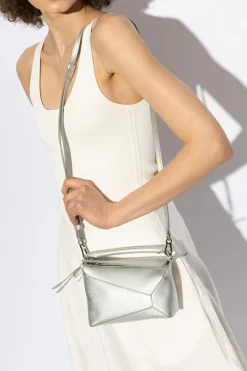 Loewe SREBRNY Torba `Mini Puzzle Edge'