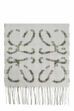Loewe SZARY Szal z monogramem