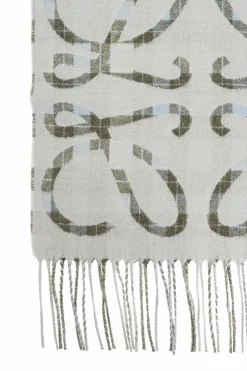 Loewe SZARY Szal z monogramem
