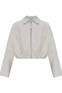 Loewe SZARY Zamszowa kurtka