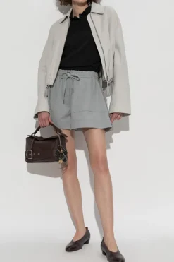 Loewe SZARY Zamszowa kurtka