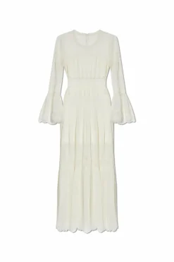 LoveShackFancy BIAŁY Sukienka `Rosney`