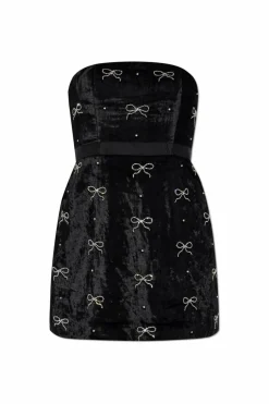 LoveShackFancy CZARNY Sukienka `Rinwell’