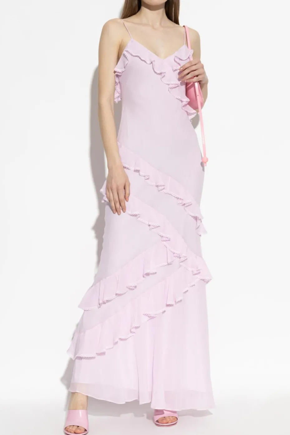 LoveShackFancy FIOLETOWY Sukienka `Rialto`