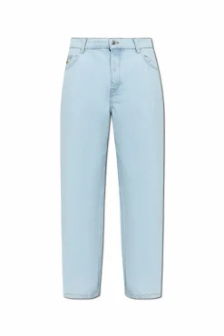 Maison Kitsuné jasnoniebieski Jeansy z nogawkami o prostym kroju