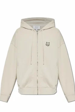 Maison Kitsuné SZARY Bluza z logo