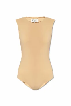 Maison Margiela beżowy Body bez rękawów