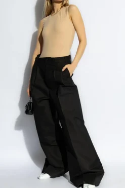 Maison Margiela beżowy Body bez rękawów