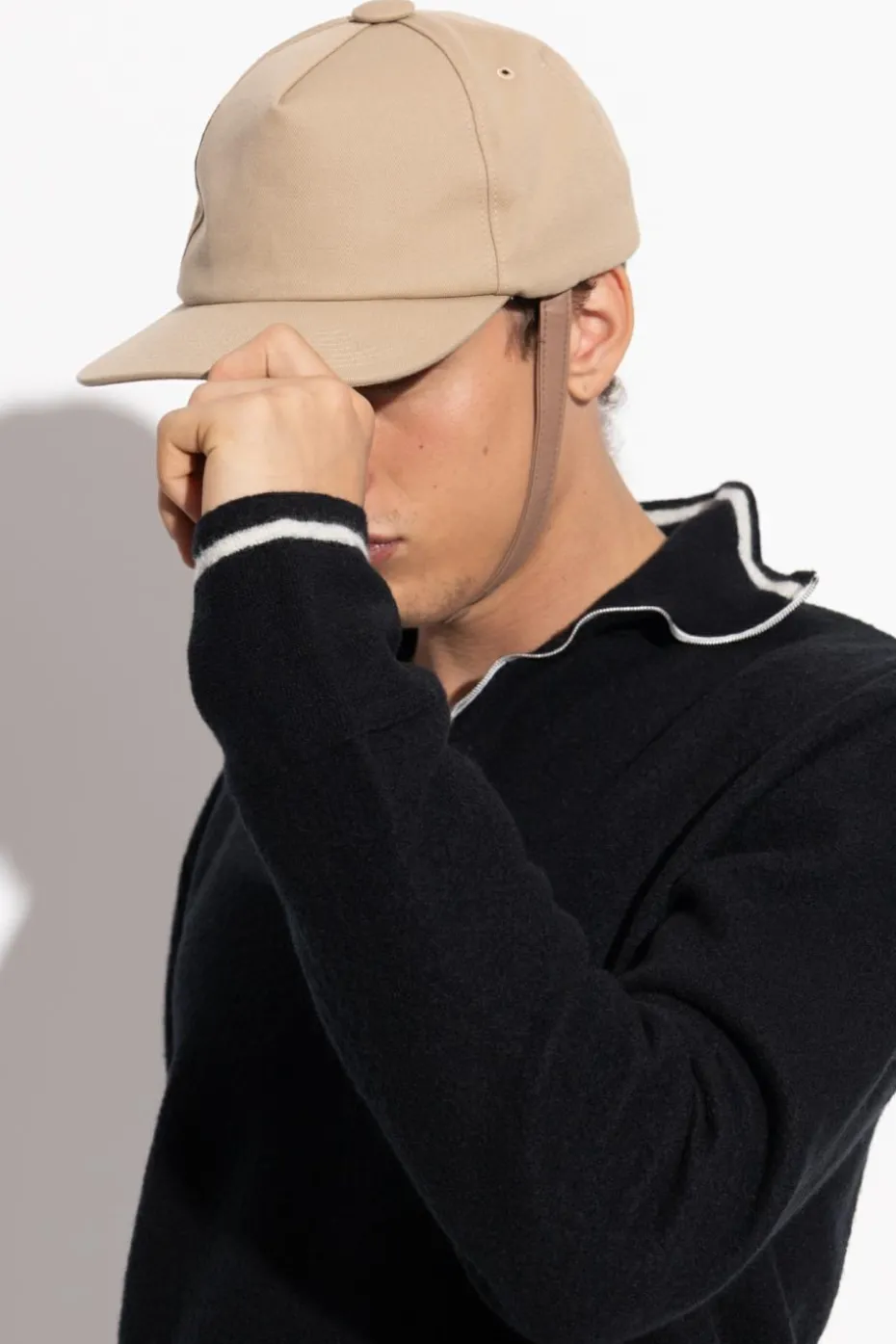 Maison Margiela beżowy Czapka z daszkiem