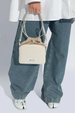 Maison Margiela beżowy Torba na ramię `5AC Camera`