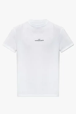 Maison Margiela BIAŁY T-shirt z logo