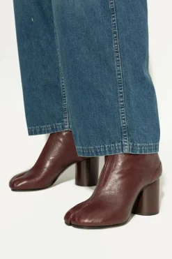 Maison Margiela BORDO Botki z noskiem `Tabi`